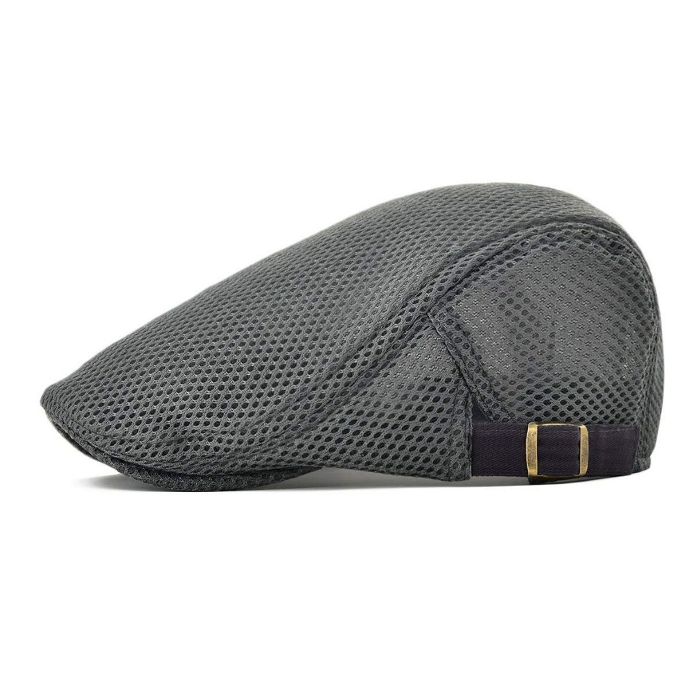 Mesh Beret Hat Summer Ivy Cap Classic Flat Cap - Picture 2 of 7